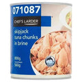 Chef's Larder Skipjack Tuna Chunks in Brine 800g (Drained Weight 560g)