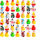 Cherislpy 36 Pcs Christmas Rubber Ducks — Bath Toys, Party Favors & Stocking Stuffers