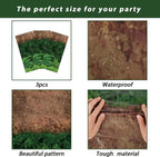 Chiazllta Forest Path Tablecloth 3pc – Dinosaur Jungle Party, 105 x 54 in, Waterproof & Reusable