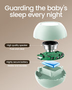 CHICWAY Portable White Noise Machine with AI Cry Detection — 18 Soothing Sounds