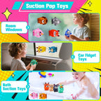 ChildFun 24-Piece Animal Pop Fidget Toys with Suction Cups | Party Favors & Prizes