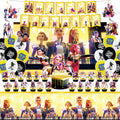 Chinovi Demon Hunters Birthday Decorations Set – Banner, Backdrop, Balloons & More for Kpop Theme Parties