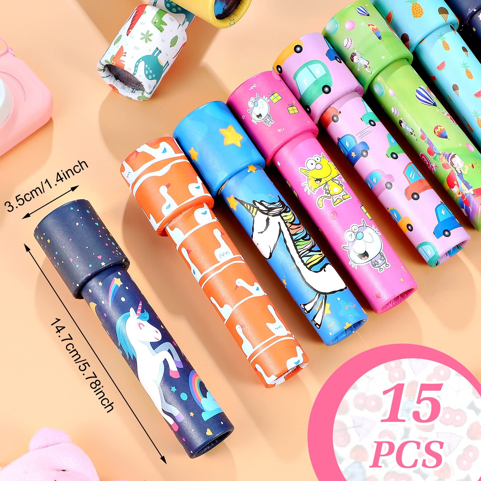 Chivao 15 Pcs Classic Kaleidoscopes – Vintage Educational Toys for Party Favors