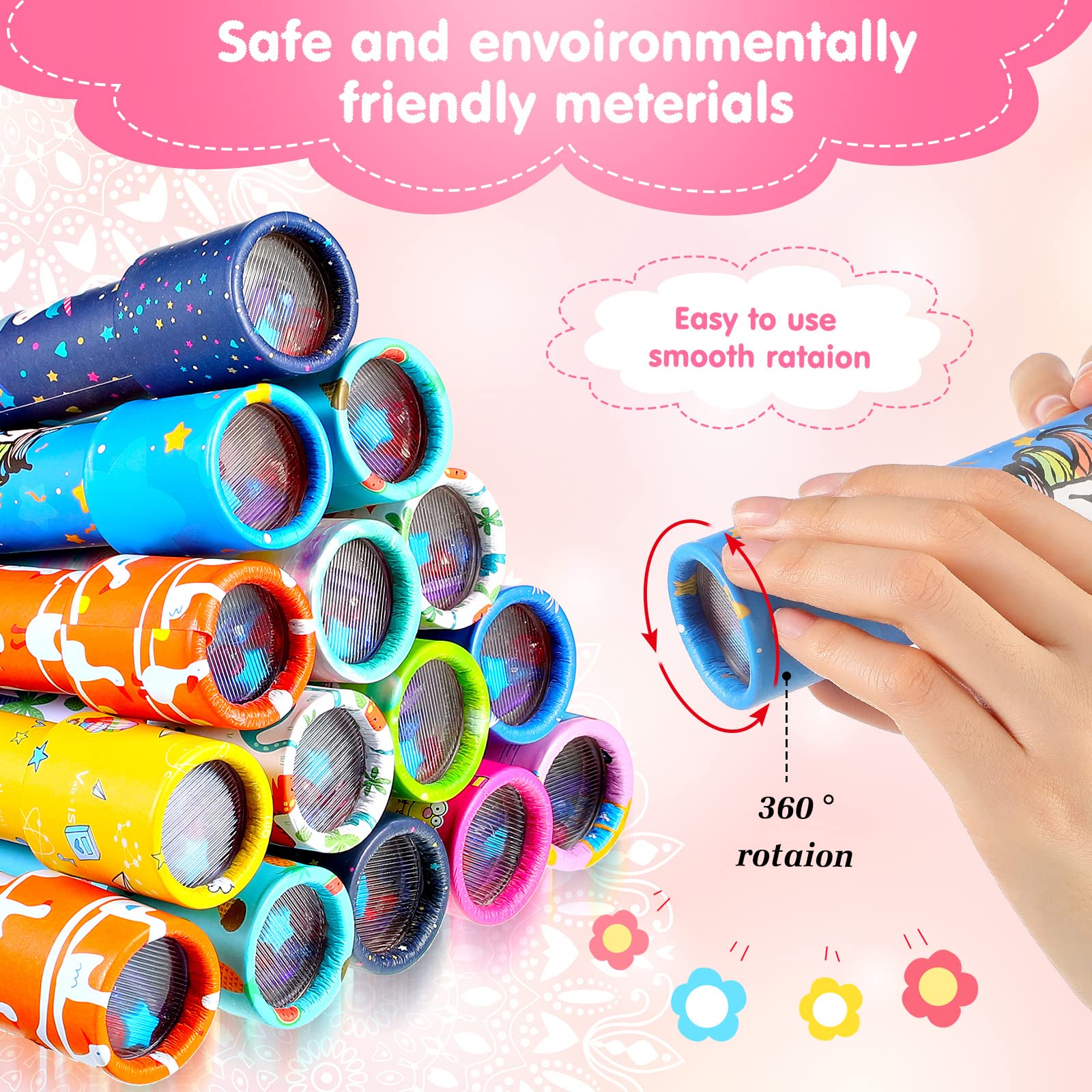 Chivao 15 Pcs Classic Kaleidoscopes – Vintage Educational Toys for Party Favors