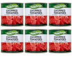 6 x Newforge Chopped Tomatoes In Tomato Juice 2.55Kg