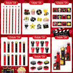 Chrisfall 168 Pcs Movie Night Party Favors Set – Cinema-Themed Stationery Pack