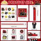 Chrisfall 168 Pcs Movie Night Party Favors Set – Cinema-Themed Stationery Pack