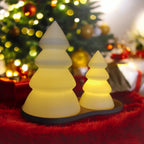 3D Printed Christmas Tree Tealight Holder Set - Festive Xmas Decor
