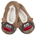 Sock Stack Womens Christmas Slipper Socks Reindeer Santa Design Non Slip Grips Super Soft Non-Slip Indoor Sock
