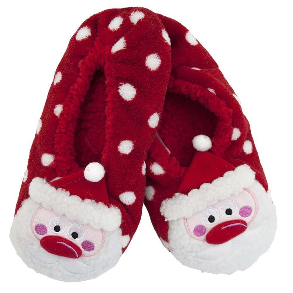 Sock Stack Womens Christmas Slipper Socks Reindeer Santa Design Non Slip Grips Super Soft Non-Slip Indoor Sock