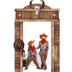 CHUNNIN West Cowboy Party Door Decoration | Wild West Saloon Banner