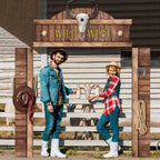 CHUNNIN West Cowboy Party Door Decoration | Wild West Saloon Banner