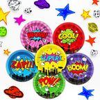 CHUNNIN 60 Pcs Super Theme Hero Party Plates – 9in Disposable Birthday Tableware
