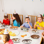 CHUNNIN 60Pcs Woodland Party Plates – 7-Inch Disposable Forest Creature Dinnerware for Baby Showers & Parties