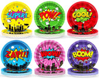 CHUNNIN 60 Pcs Super Theme Hero Party Plates – 9in Disposable Birthday Tableware