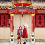 CHUNNIN Chinese New Year Door Banner 2026 – Lunar Festival Backdrop Set with Ropes