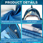 CHUNNIN Shark Party Porch Banner – Ocean Shark Door Decoration & Photo Backdrop