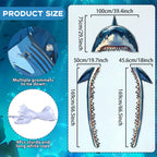 CHUNNIN Shark Party Porch Banner – Ocean Shark Door Decoration & Photo Backdrop