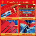 CHUNNIN Chinese New Year Door Banner 2026 – Lunar Festival Backdrop Set with Ropes
