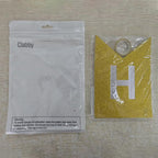 Clabby Glitter Gold Happy Birthday Banner – Shiny Letter Flags with Hanging Rope