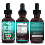 Clean Nutraceuticals Sea Moss Drops – Organic Multimineral Sea Moss Liquid with Ashwagandha & Black Seed Oil