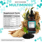 Clean Nutraceuticals Sea Moss Drops – Organic Multimineral Sea Moss Liquid with Ashwagandha & Black Seed Oil