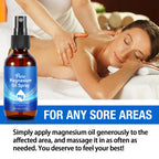 Magnesium Oil Spray for Feet – 100% Natural & Organic (2 oz, Glass Bottle)