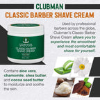 Clubman Classic Barber Shave Cream – 16 oz, 2 Pack | Hydrating, Barber-Quality Shave
