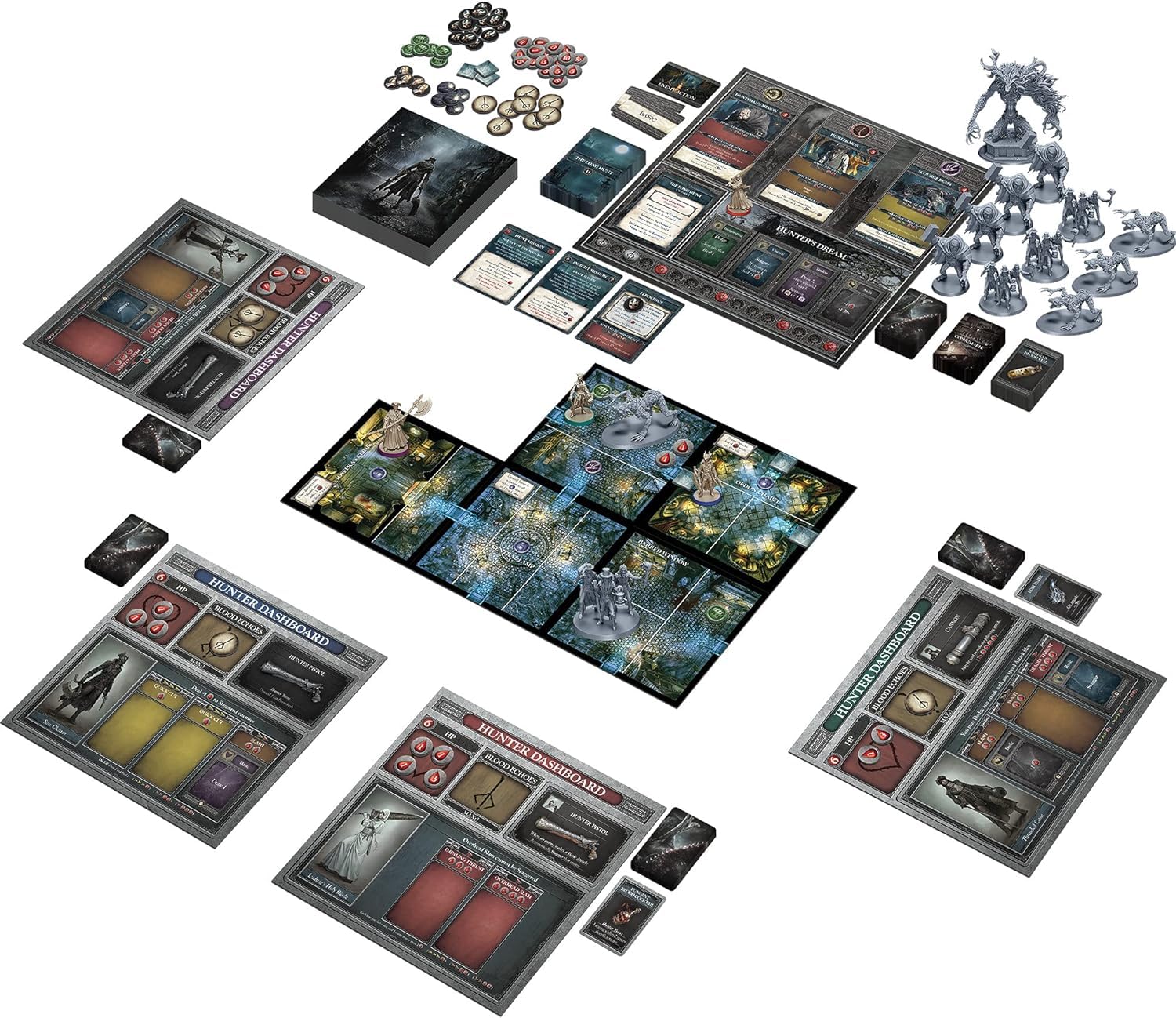 Bloodborne: The Board Game by CMON – Cooperative Horror Strategy for 1-4 Players