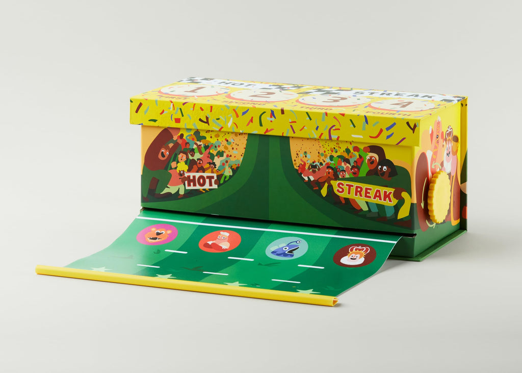 CMYK Hot Streak Party Game – Fast, Loud Mascot Racing & Betting
