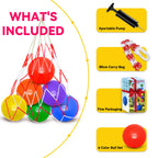 COAMZPARTY 8.5-Inch Kickball Set — 12-Dodgeballs, Pump & Storage Bag