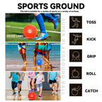 COAMZPARTY 8.5-Inch Kickball Set — 12-Dodgeballs, Pump & Storage Bag