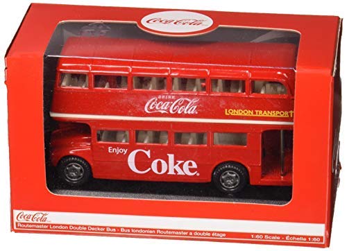 Coca-Cola 1/64 Routemaster London Double Decker Bus Diecast Model – Officially Licensed Collectible