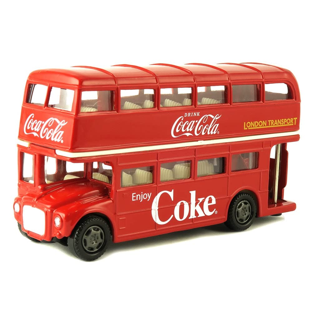 Coca-Cola 1/64 Routemaster London Double Decker Bus Diecast Model – Officially Licensed Collectible