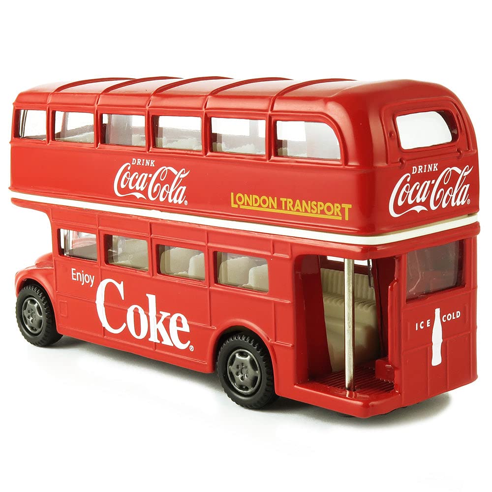 Coca-Cola 1/64 Routemaster London Double Decker Bus Diecast Model – Officially Licensed Collectible