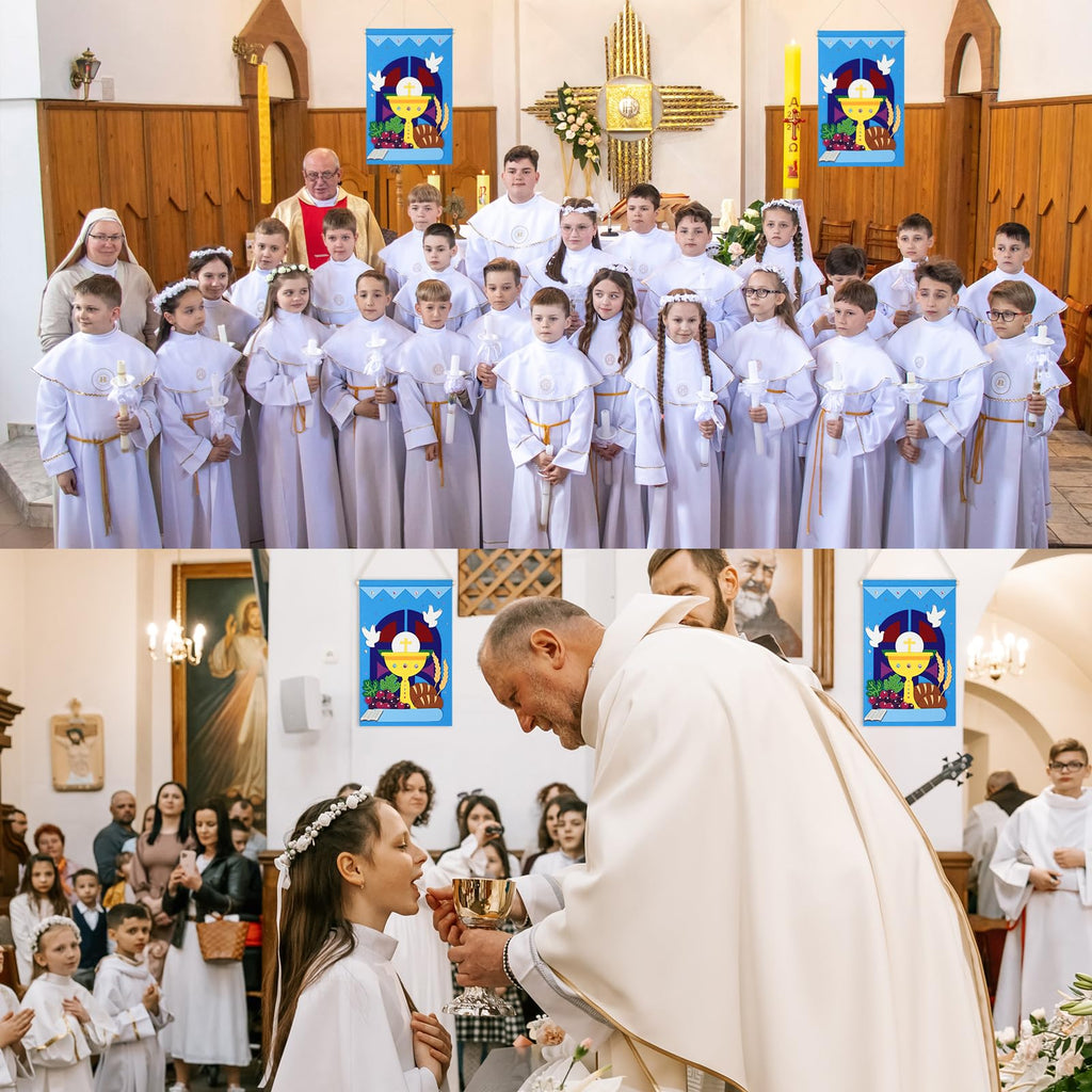 COCHIE First Communion Banner Kit for Boys & Girls – DIY Catholic Craft Pack