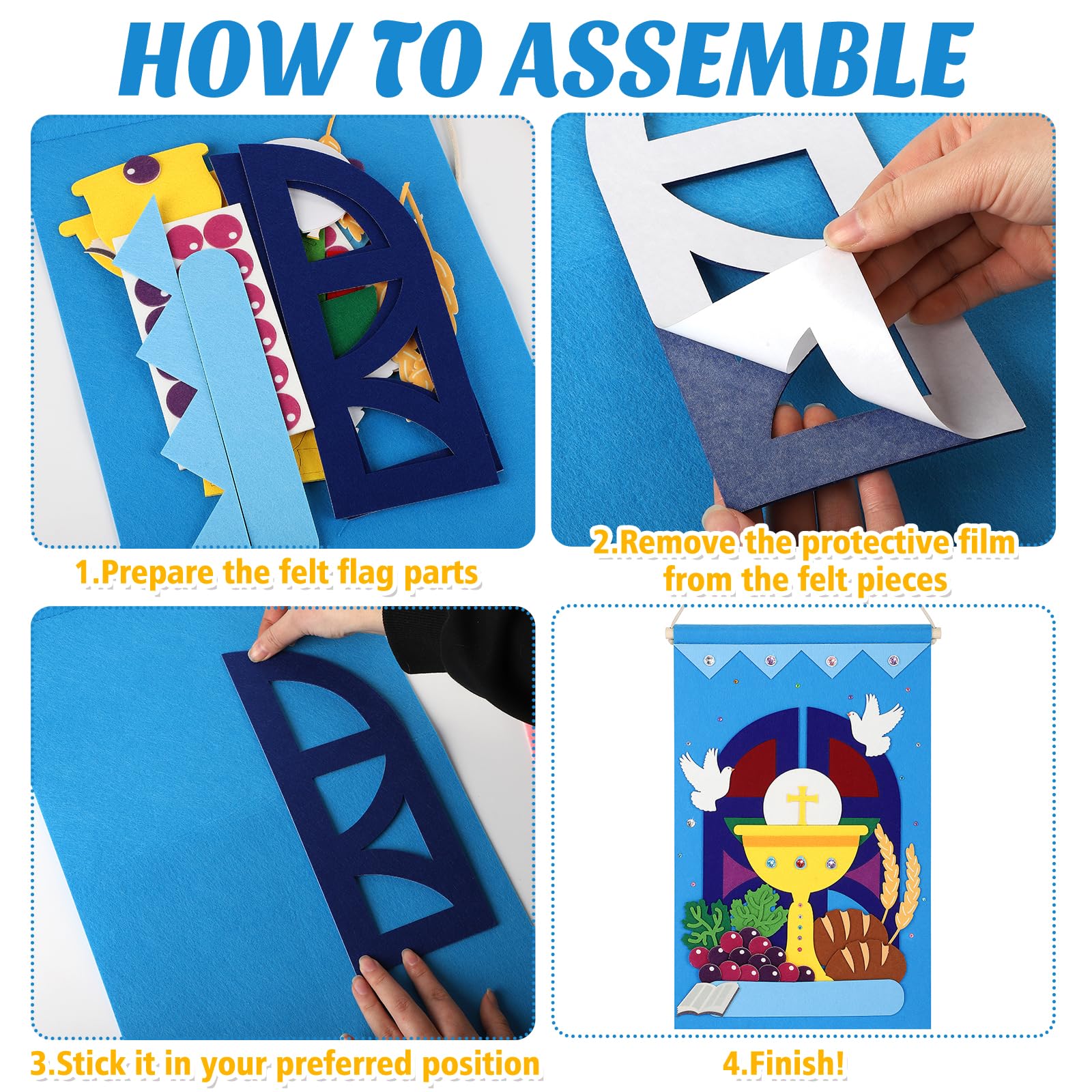 COCHIE First Communion Banner Kit for Boys & Girls – DIY Catholic Craft Pack