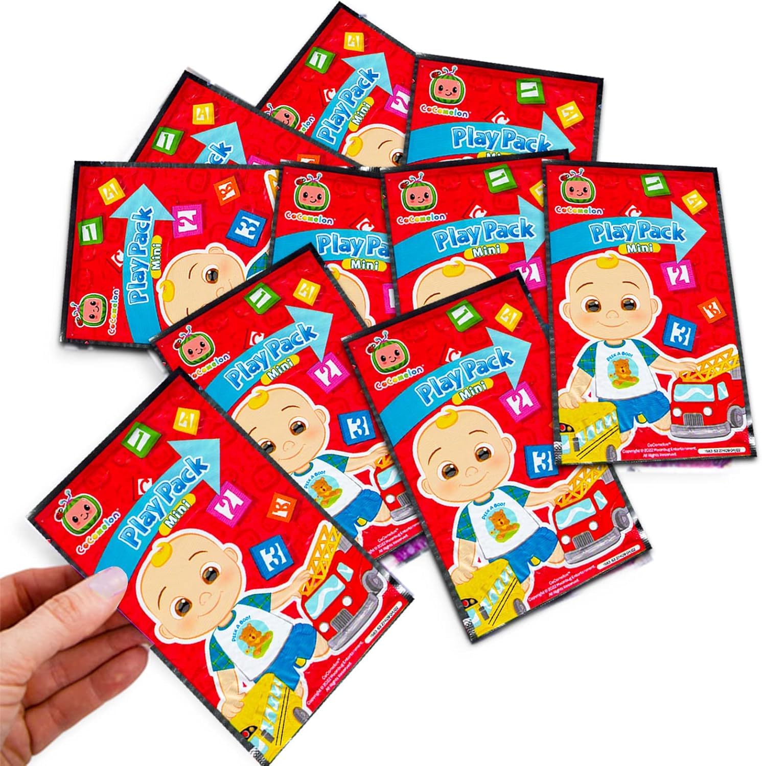 CoComelon Mini Party Favors Set — 24 Packs with Coloring Pages & Loot Bags