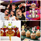 Cocomigo 337Pcs Casino Theme Party Decorations Kit for Game Night