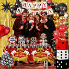 Cocomigo 337Pcs Casino Theme Party Decorations Kit for Game Night