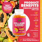 Collagen Gummies for Women & Men – Hydrolyzed Type I & III, 90 Gummies