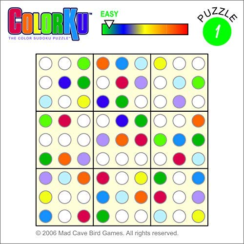 ColorKu by Mad Cave Bird Games – Color Sudoku Board Game
