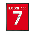 Callum Hudson-Odoi Signed Nottingham Forest Shirt Compact Frame.