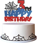 Confetti! Superhero 3rd Birthday Number Cake Topper | Multilayer Glitter, Eco-Friendly