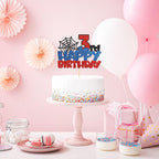 Confetti! Superhero 3rd Birthday Number Cake Topper | Multilayer Glitter, Eco-Friendly