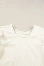Corduroy Ruffle Blouse Women UK | Casual Elegant