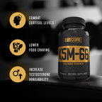 5% Nutrition Core KSM-66 Ashwagandha | 1,200mg Organic Root Extract | High Potency 5% Withanolides (90 Capsules, 45 Servings)