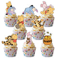 CORODER 48CS Cute Bear Cupcake Toppers – 48-Pack for Birthday & Baby Shower