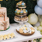 CORODER 48CS Cute Bear Cupcake Toppers – 48-Pack for Birthday & Baby Shower