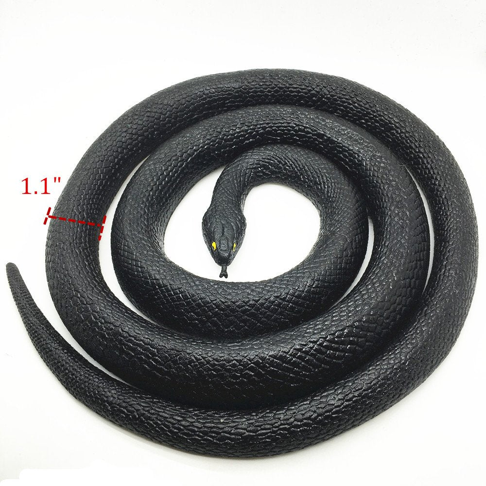 COTOSEY 53-Inch Rubber Snake – Realistic Fake Snake for Pranks, Halloween & Party Props